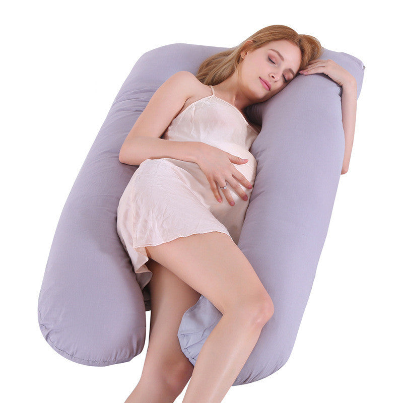 U-Shaped Maternity Pillow | Ice Silk Pregnancy Sleeping Support Cushion