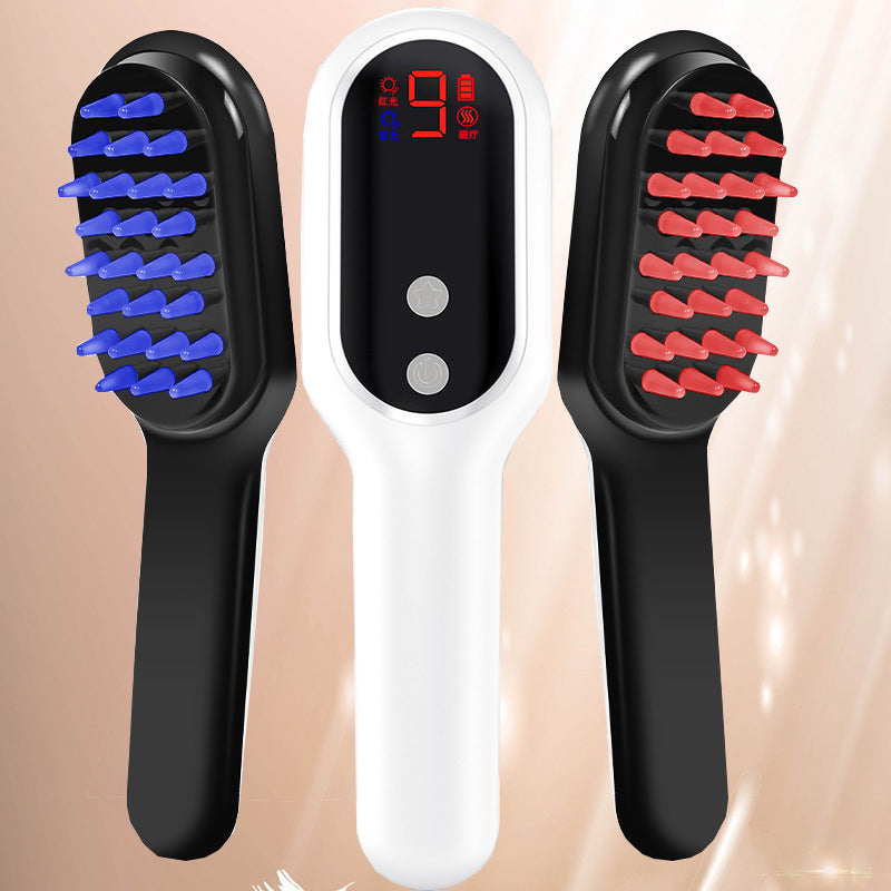 Electric Hair & Scalp Massage Comb | Magnetic Therapy Head Massager
