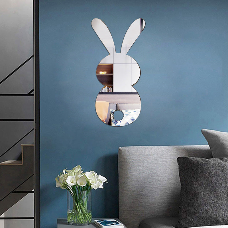 Cross-Border Home Love Mirror Wall Stickers Decorative Background Wall Acrylic Mirror