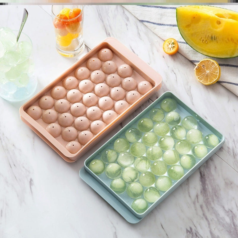 3D Round Ice Cube Tray – Silicone Ball Ice Mold Maker for Drinks, Whiskey, Cocktails & Party Use