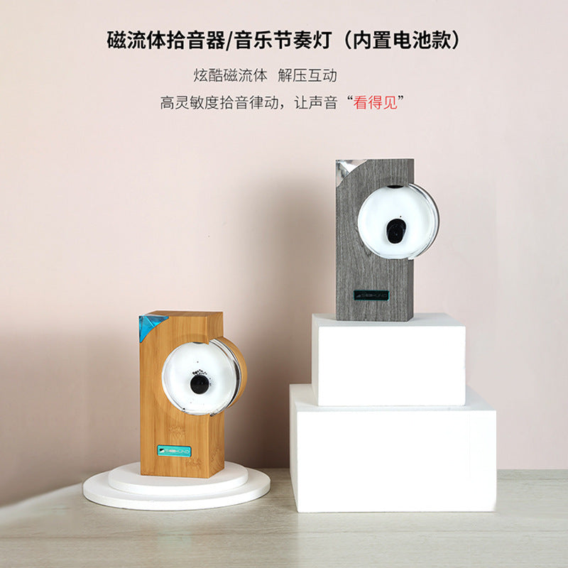 Dancing Ferrofluid Speaker | Magnetic Liquid Desk Toy with Music Rhythm