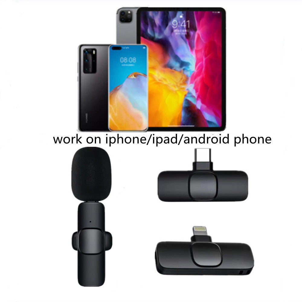 Wireless Lavalier Microphone | Portable Mini Mic for iPhone & Android