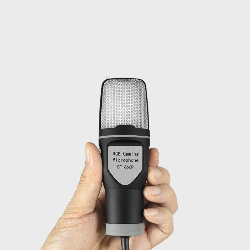 RGB Capacitor Gaming Desktop Microphone | Clear Sound USB Computer Mic