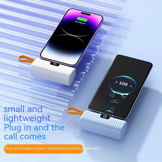 Compact Capsule Power Bank | Portable Mini USB Charger