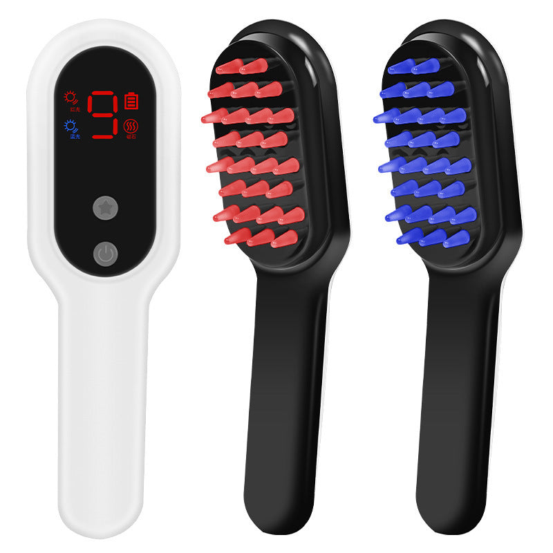 Electric Hair & Scalp Massage Comb | Magnetic Therapy Head Massager