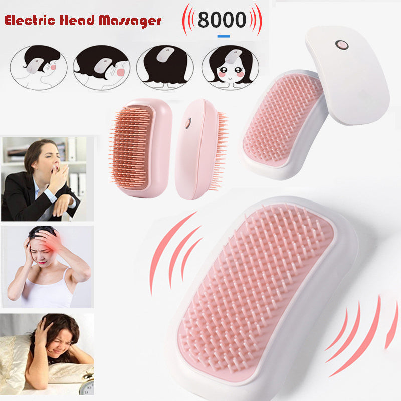 Electric Scalp Massager | Head Scratcher & Hair Massage Brush