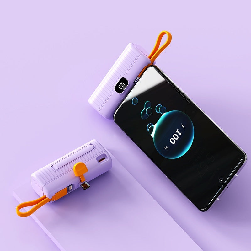 Compact Capsule Power Bank | Portable Mini USB Charger