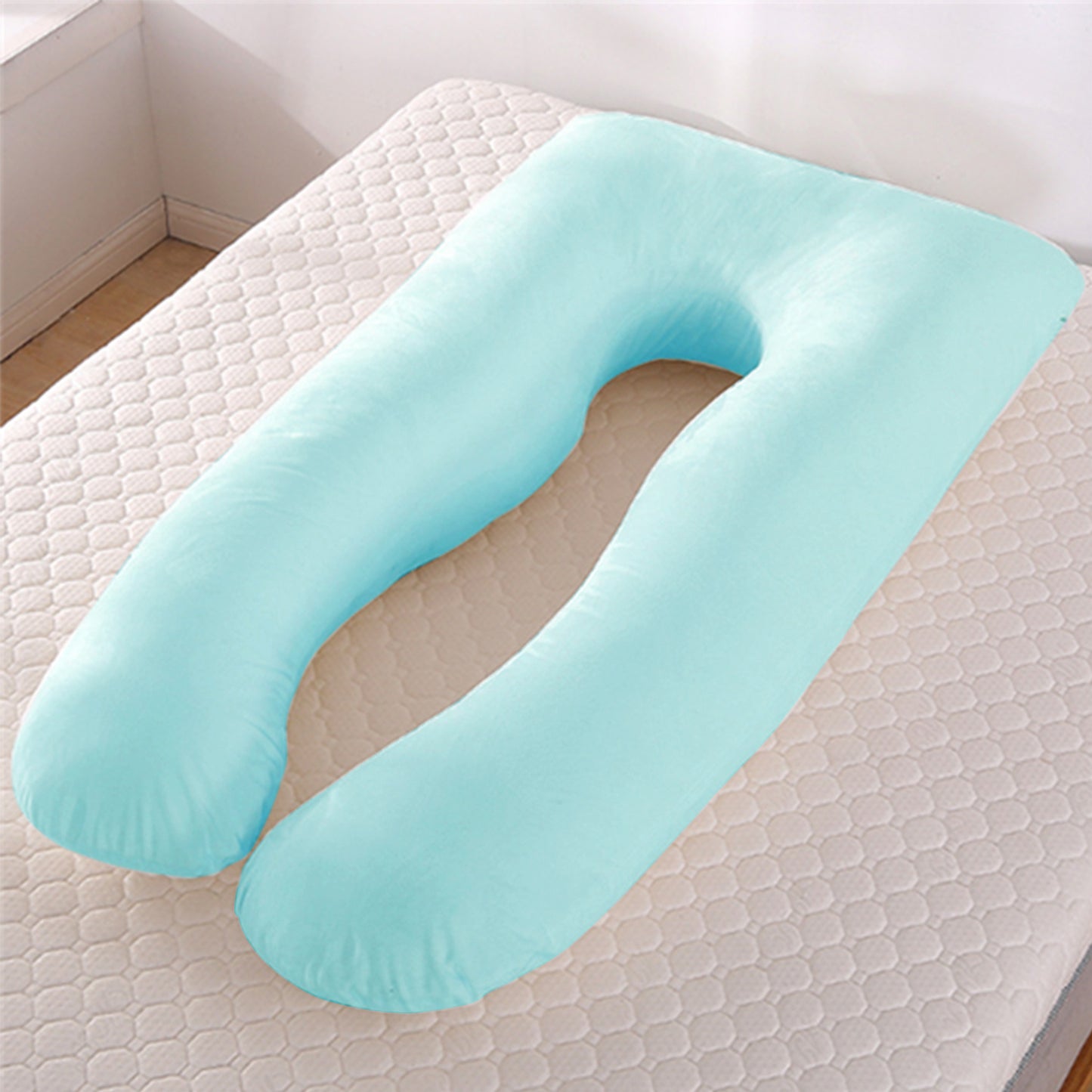 U-Shaped Maternity Pillow | Ice Silk Pregnancy Sleeping Support Cushion