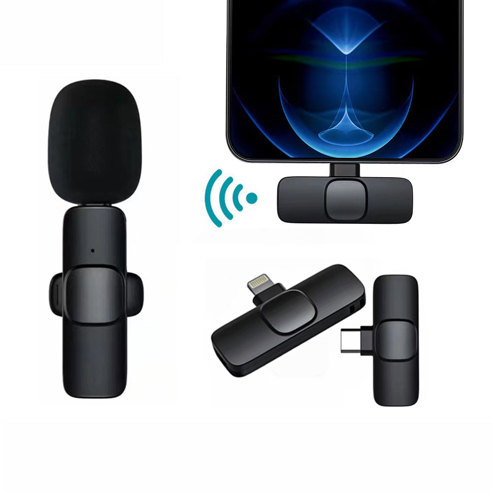 Wireless Lavalier Microphone | Portable Mini Mic for iPhone & Android