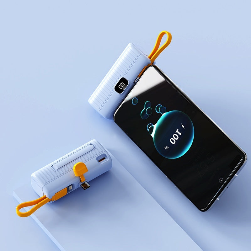 Compact Capsule Power Bank | Portable Mini USB Charger