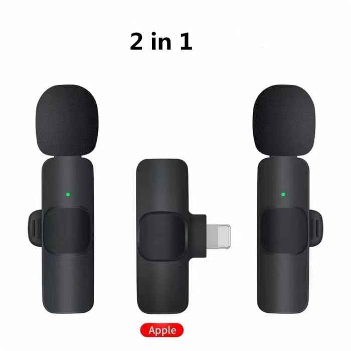 Wireless Lavalier Microphone | Portable Mini Mic for iPhone & Android