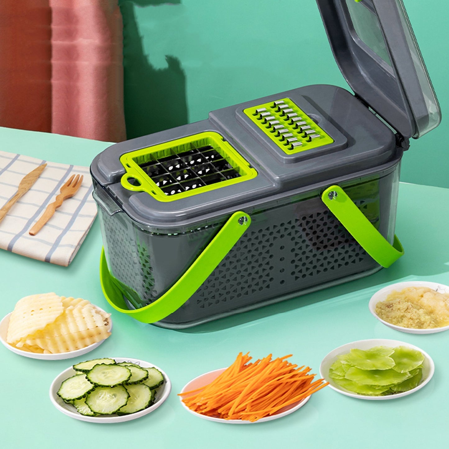 Multi-Function Vegetable Cutter | Kitchen Slicer & Chopper Tool