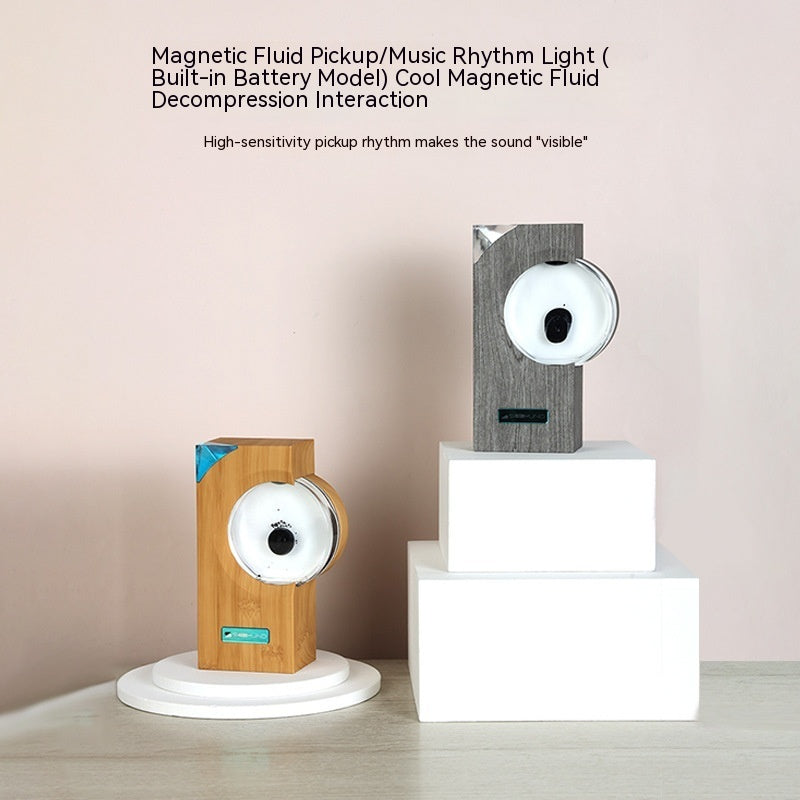 Dancing Ferrofluid Speaker | Magnetic Liquid Desk Toy with Music Rhythm