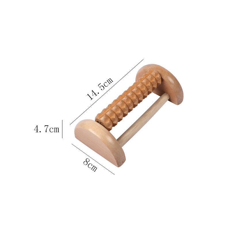 Wooden Six-Row Foot Roller | Acupoint Hand Massage Foot Massager