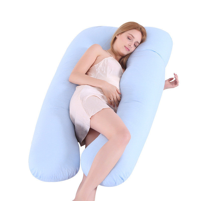 U-Shaped Maternity Pillow | Ice Silk Pregnancy Sleeping Support Cushion
