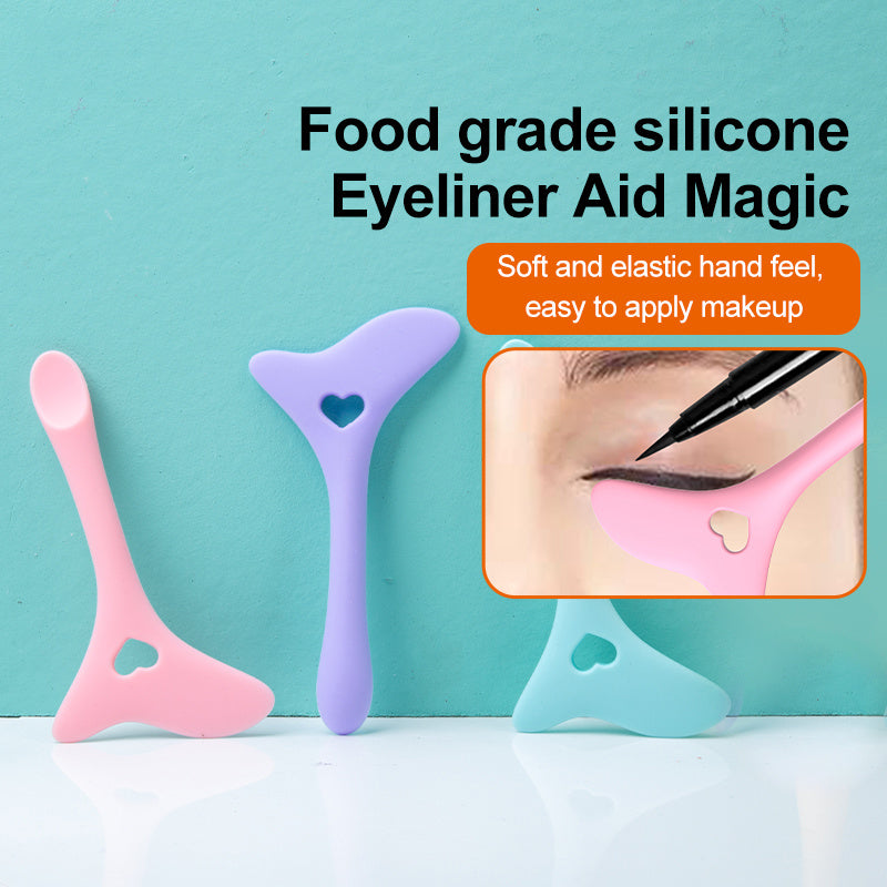 Silicone Eyeliner & Lip Stencil | Reusable Wing Tip Makeup Aid for Beginners
