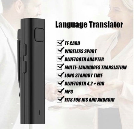 Smart Instant Voice Translator | Mini Bluetooth Real-Time Translator for 26 Languages