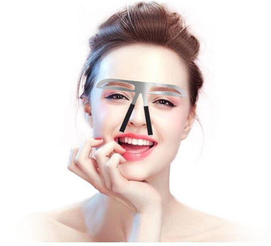 Stainless Steel Eyebrow Ruler – Professional Brow Shaping & Measuring Tool