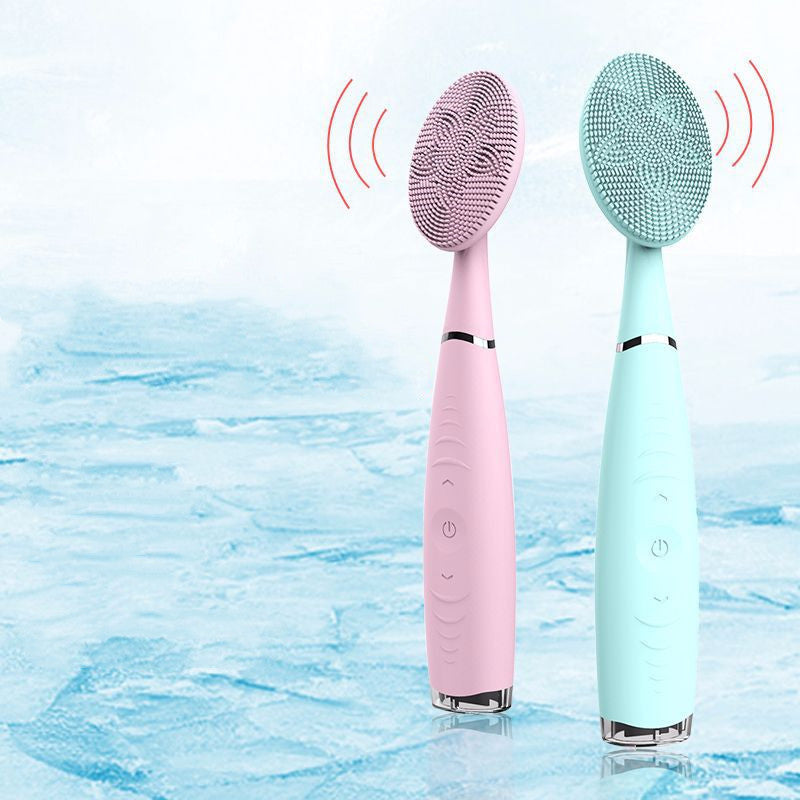 Waterproof Silicone Facial Cleansing Brush | Portable Electric Pore Cleaner