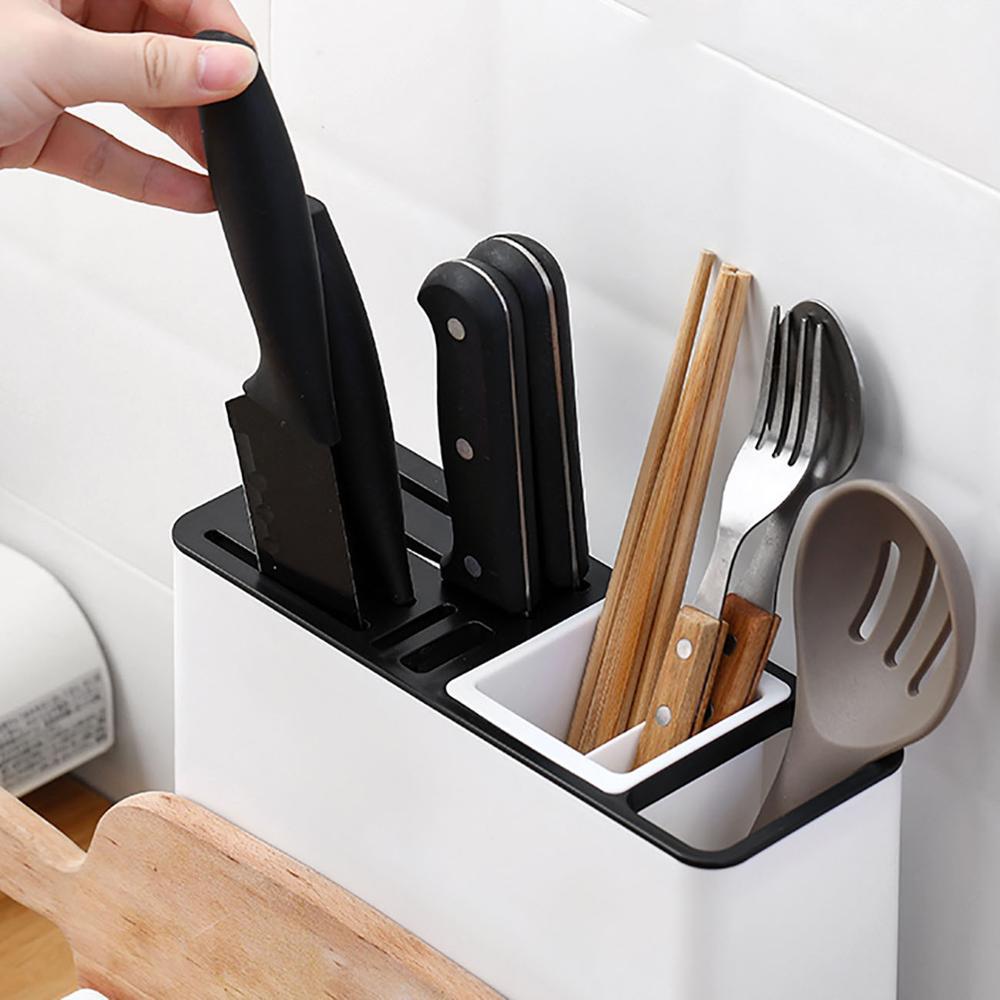 Kitchen Storage Racks | Knife & Tableware Plastic Holder Organizer