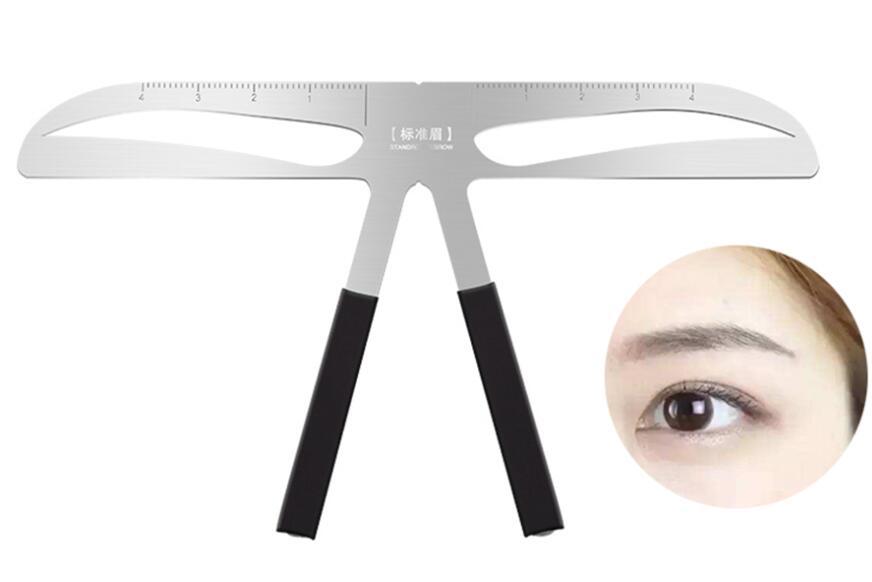 Stainless Steel Eyebrow Ruler – Professional Brow Shaping & Measuring Tool