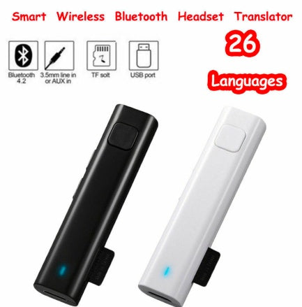 Smart Instant Voice Translator | Mini Bluetooth Real-Time Translator for 26 Languages