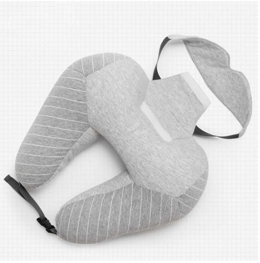 U-Shaped Travel Neck Pillow | Foam Particle Cervical & Lumbar Support