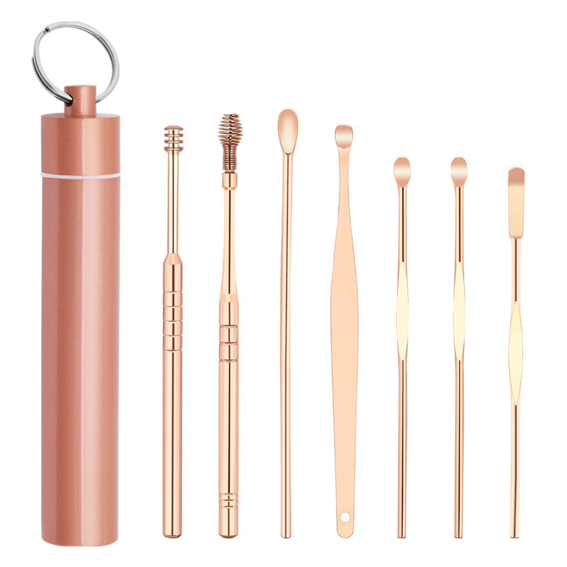 Stainless Steel Spiral Ear Pick Tool Set | Reusable Ear Wax Cleaner Kit