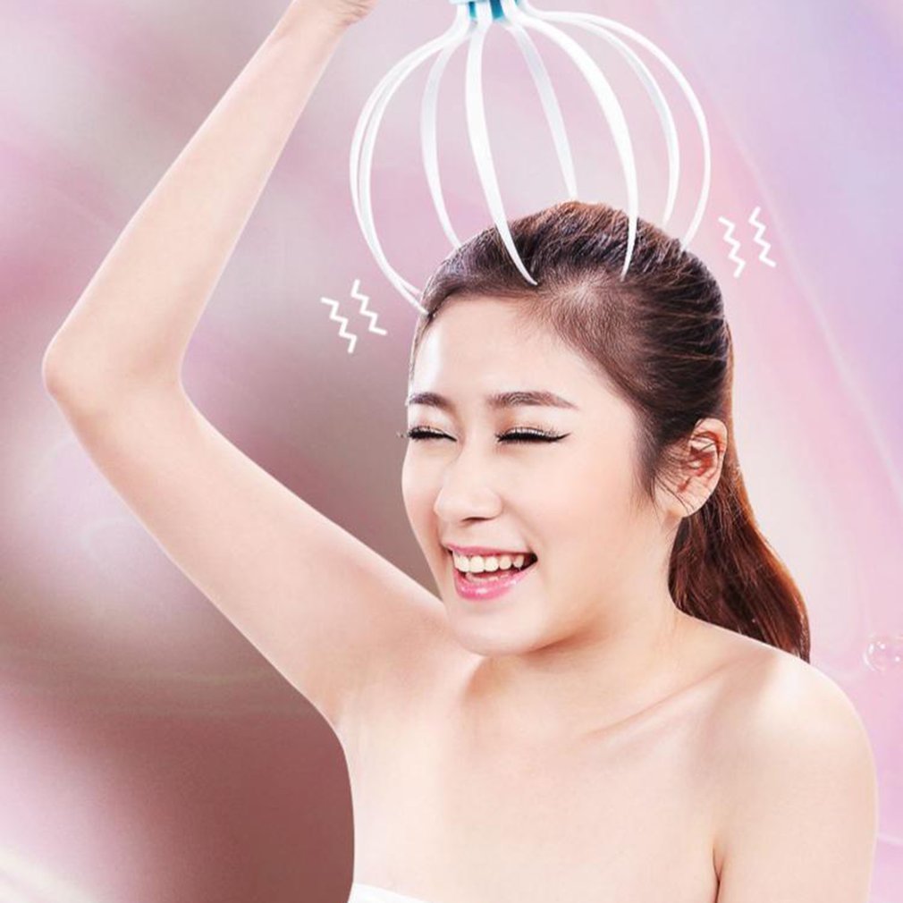 Electric 8-Claw Head & Scalp Massager | Vibration Household Body Care Device