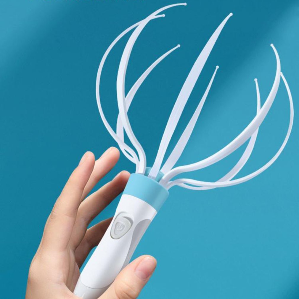 Electric 8-Claw Head & Scalp Massager | Vibration Household Body Care Device