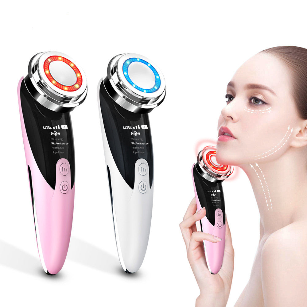 Red Microcurrent Facial Device | Skin Rejuvenation & Face Lift Massager