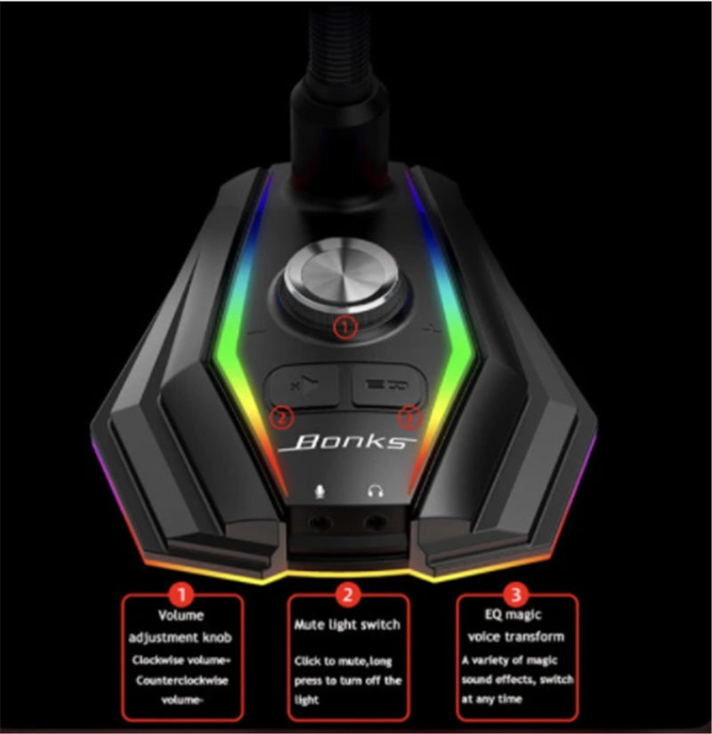 USB Wired Computer Microphone | Capacitor Gaming & Streaming Mic