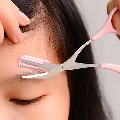 Eyebrow Scissors with Comb – Precision Beauty Tool for Trimming & Shaping