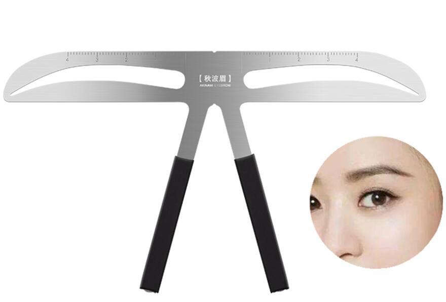 Stainless Steel Eyebrow Ruler – Professional Brow Shaping & Measuring Tool