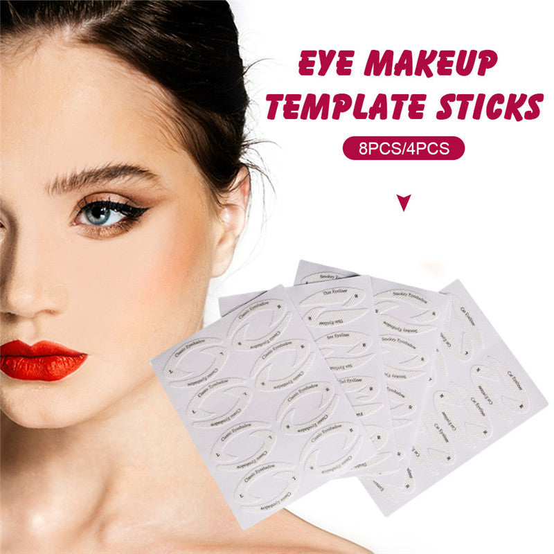 Eyeshadow & Eyeliner Makeup Template Sticker | Reusable Stencil Tool