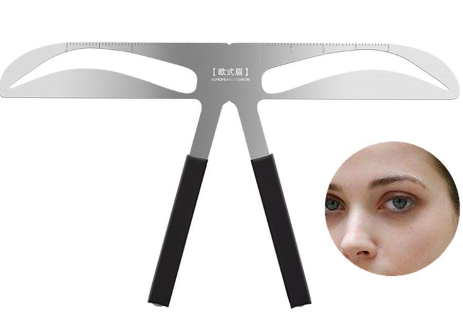 Stainless Steel Eyebrow Ruler – Professional Brow Shaping & Measuring Tool