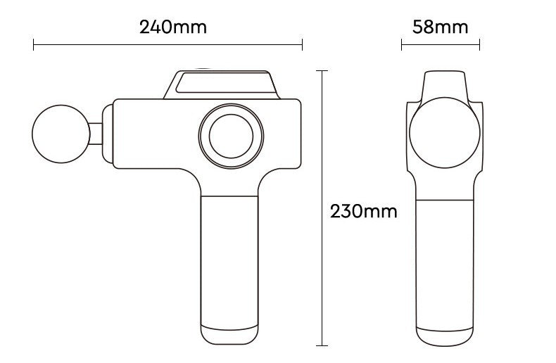 Small Massage Gun | Household Muscle Massager & Recovery Tool