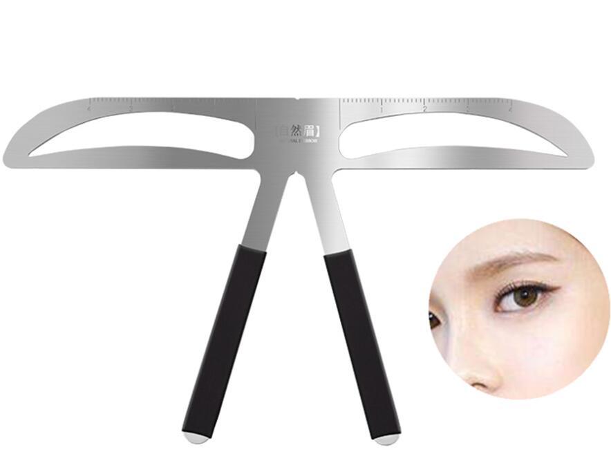 Stainless Steel Eyebrow Ruler – Professional Brow Shaping & Measuring Tool