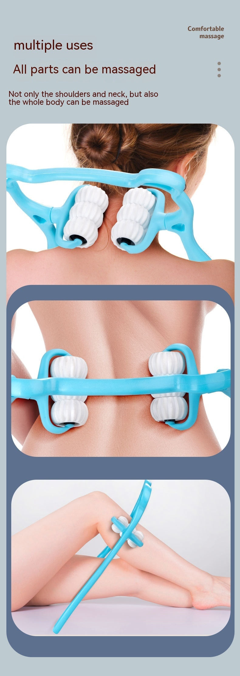 Manual Neck & Shoulder Massager Clamp | Multifunctional Muscle Relief Tool