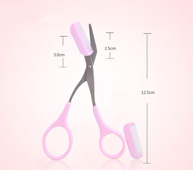 Eyebrow Scissors with Comb – Precision Beauty Tool for Trimming & Shaping