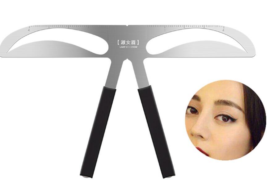 Stainless Steel Eyebrow Ruler – Professional Brow Shaping & Measuring Tool