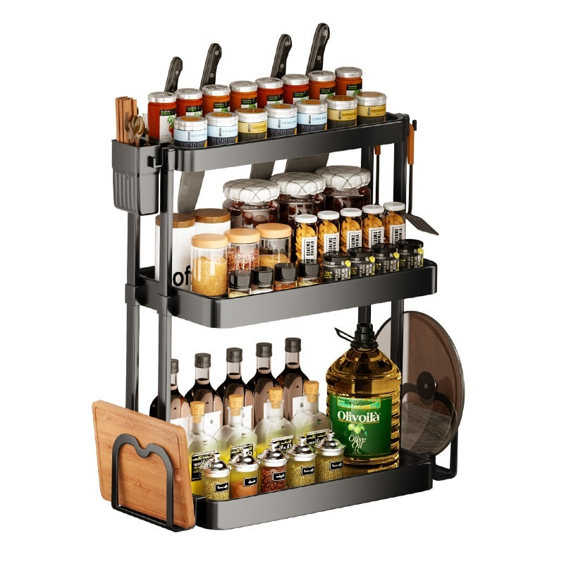 Multi-Layer Kitchen Rack | Spice & Seasoning Storage Organizer