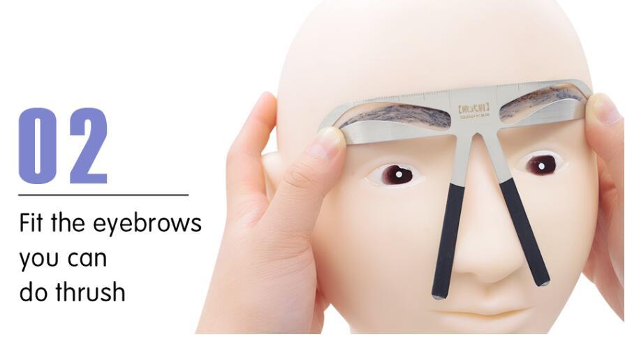 Stainless Steel Eyebrow Ruler – Professional Brow Shaping & Measuring Tool