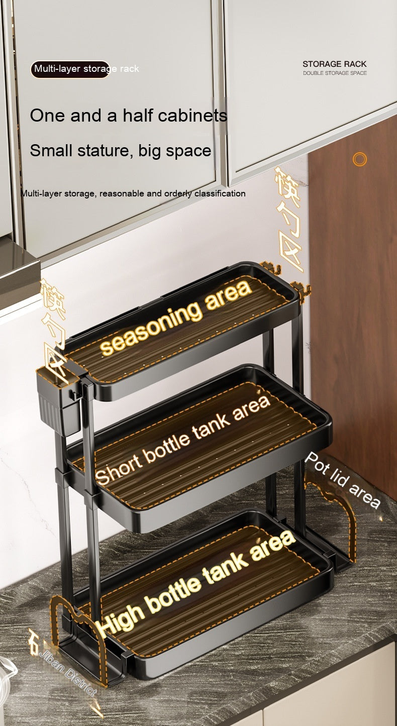Multi-Layer Kitchen Rack | Spice & Seasoning Storage Organizer