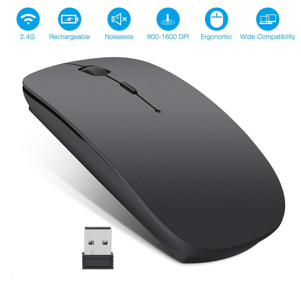 Wireless Bluetooth 3.0 Mouse | Portable Silent Ergonomic Mouse for Laptop & PC