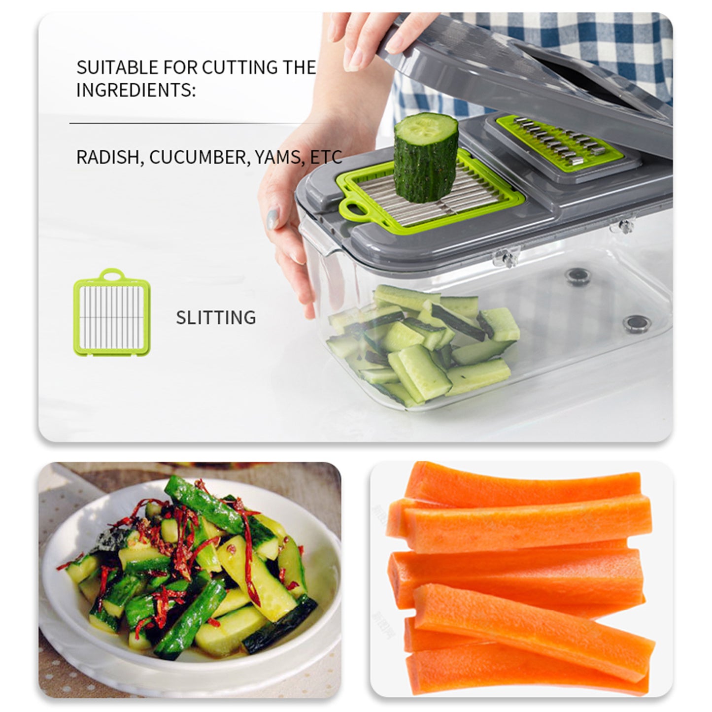 Multi-Function Vegetable Cutter | Kitchen Slicer & Chopper Tool