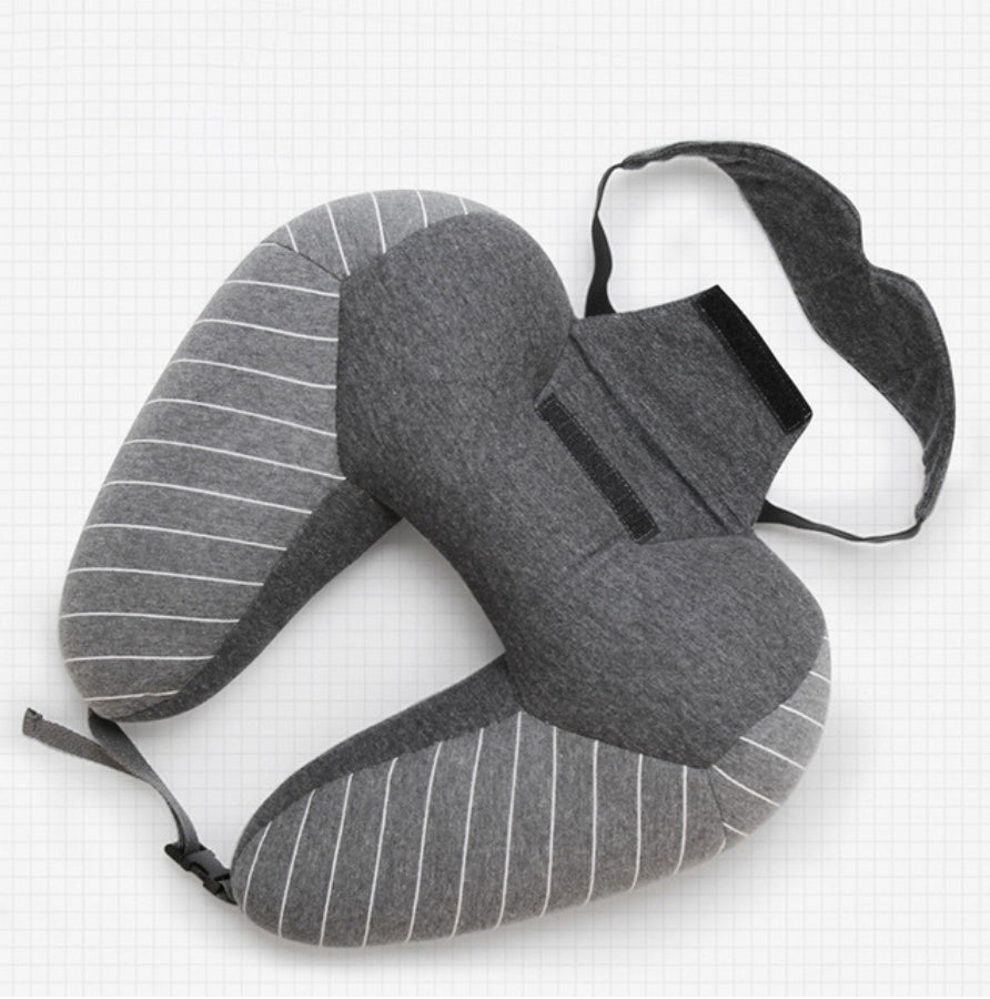 U-Shaped Travel Neck Pillow | Foam Particle Cervical & Lumbar Support