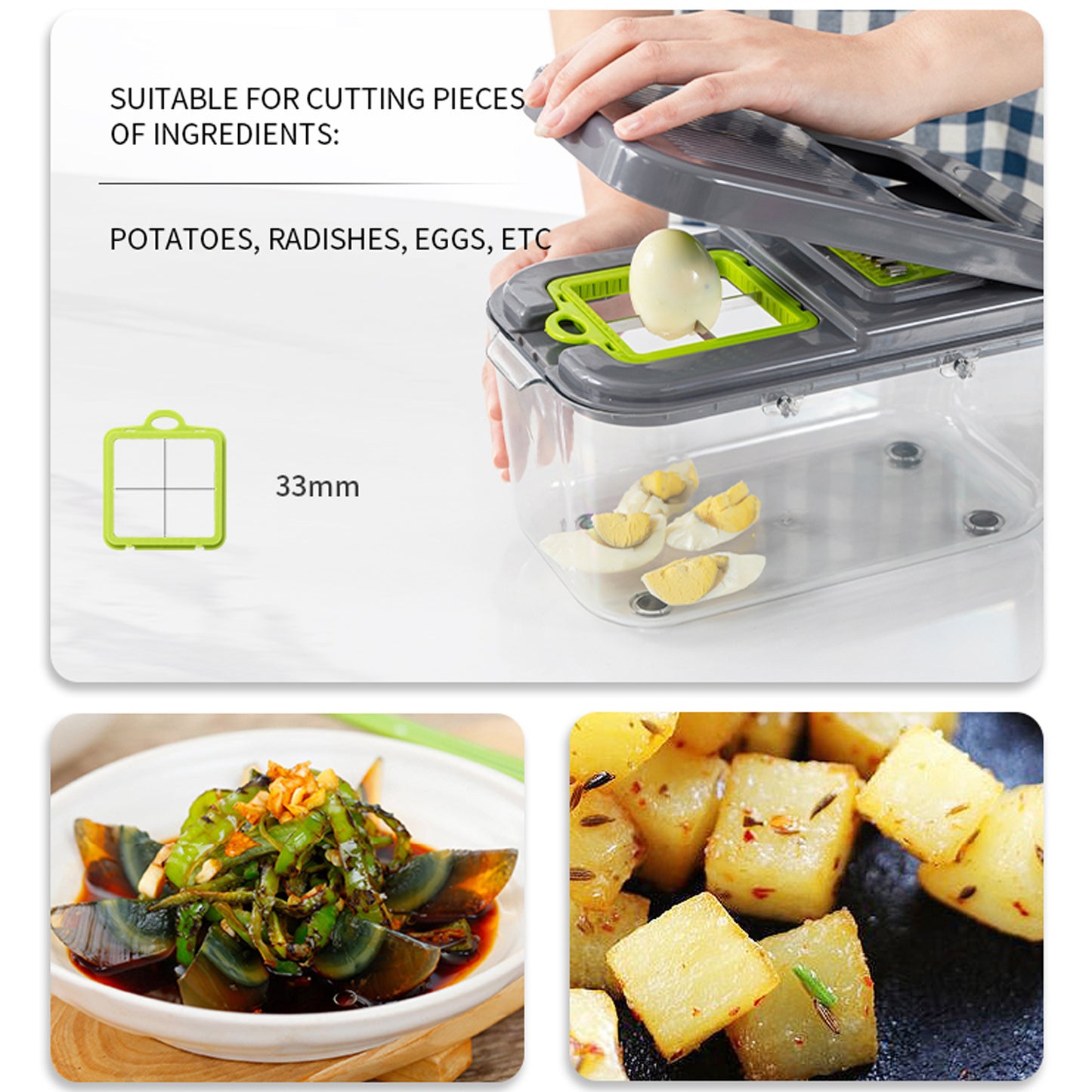 Multi-Function Vegetable Cutter | Kitchen Slicer & Chopper Tool