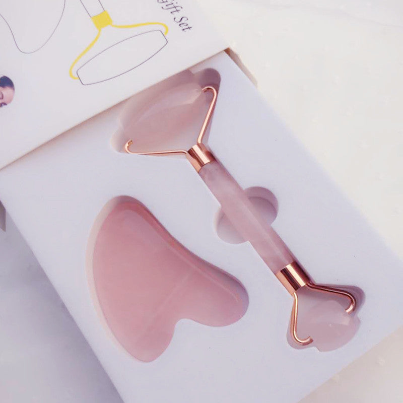 Natural Crystal Jade Roller | Double-Head Facial & Eye Massager