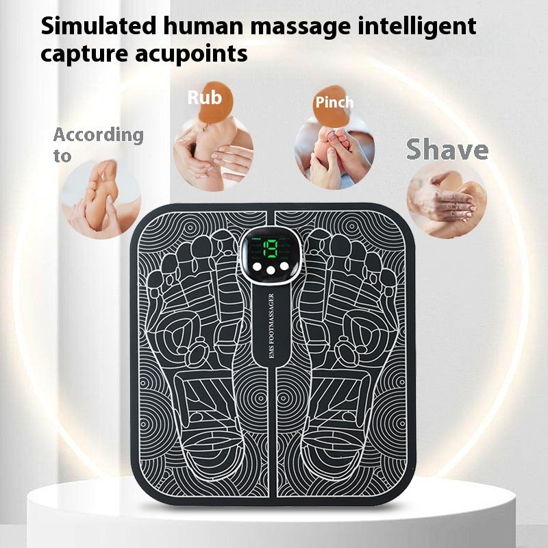 USB Rechargeable Reflexology Foot Massager Mat | Sole Massage for Home